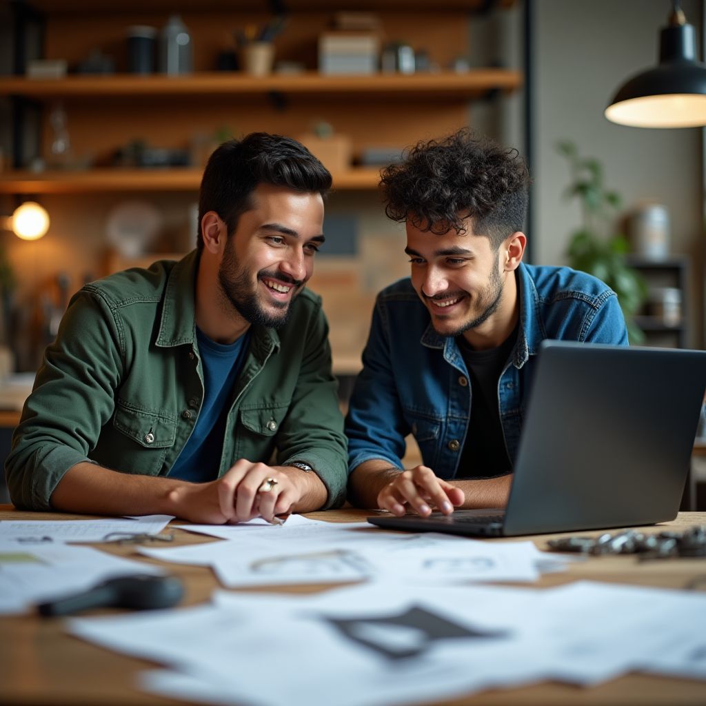 Fundadores de AutoGestión Pro en sus inicios