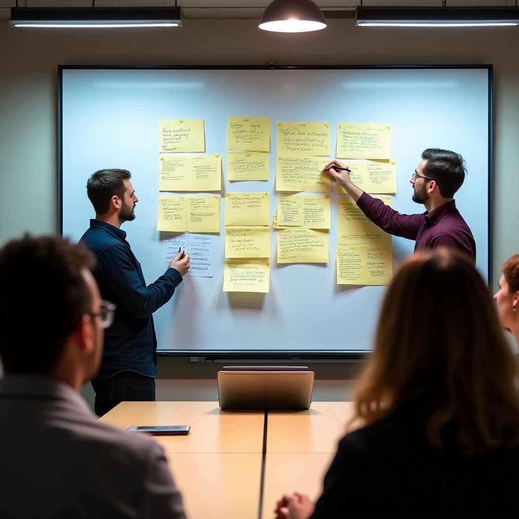 Equipo de AutoGestión Pro trabajando en su oficina moderna